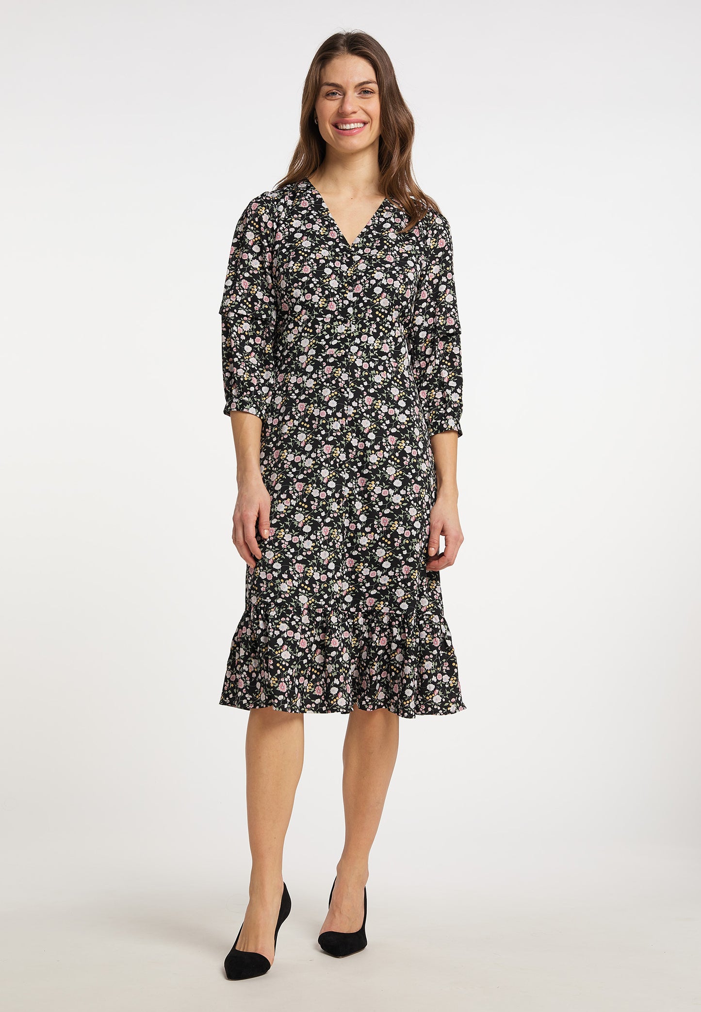 Albee Women's Midi Dress With Floral Print
