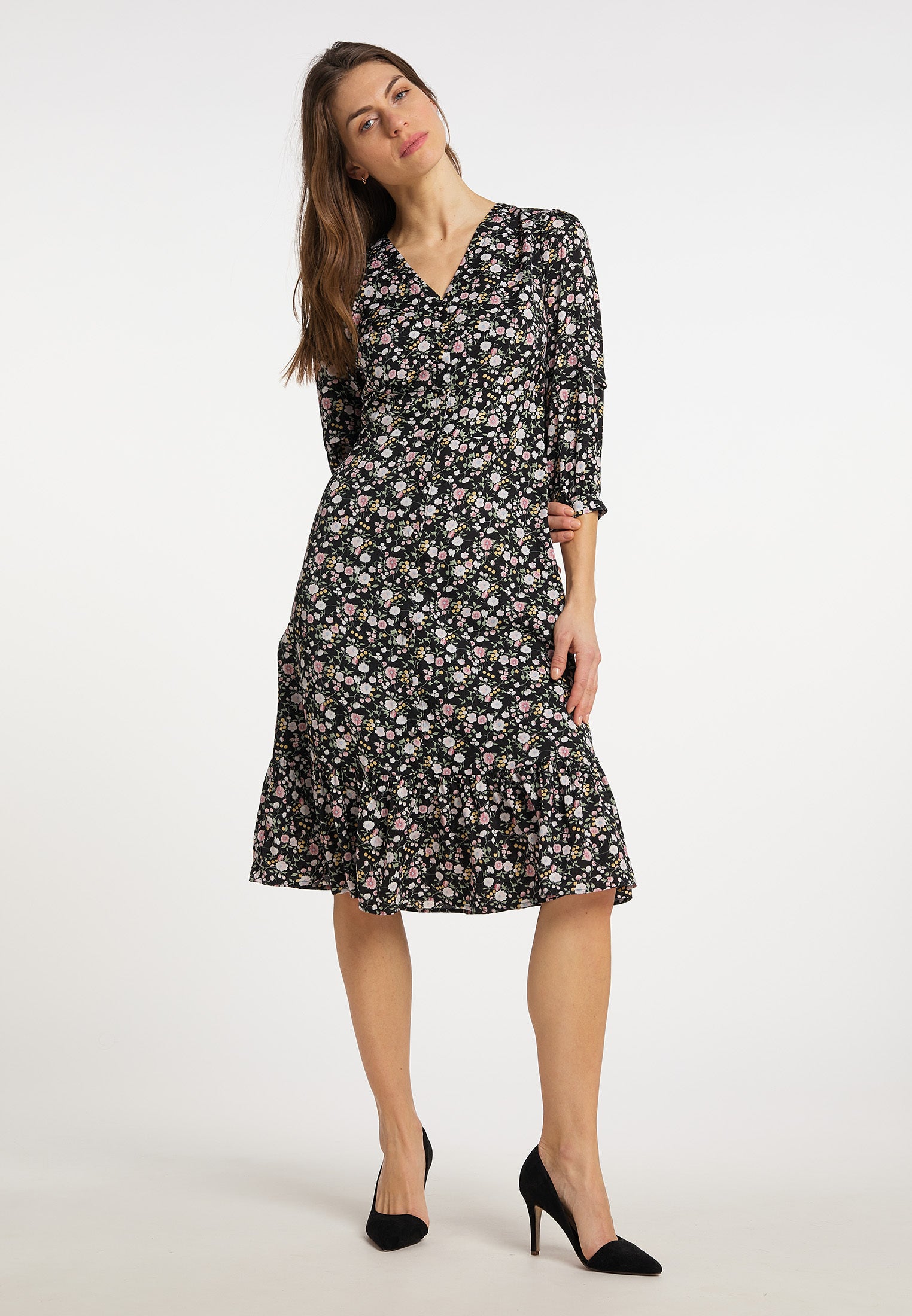 Albee Women's Midi Dress With Floral Print
