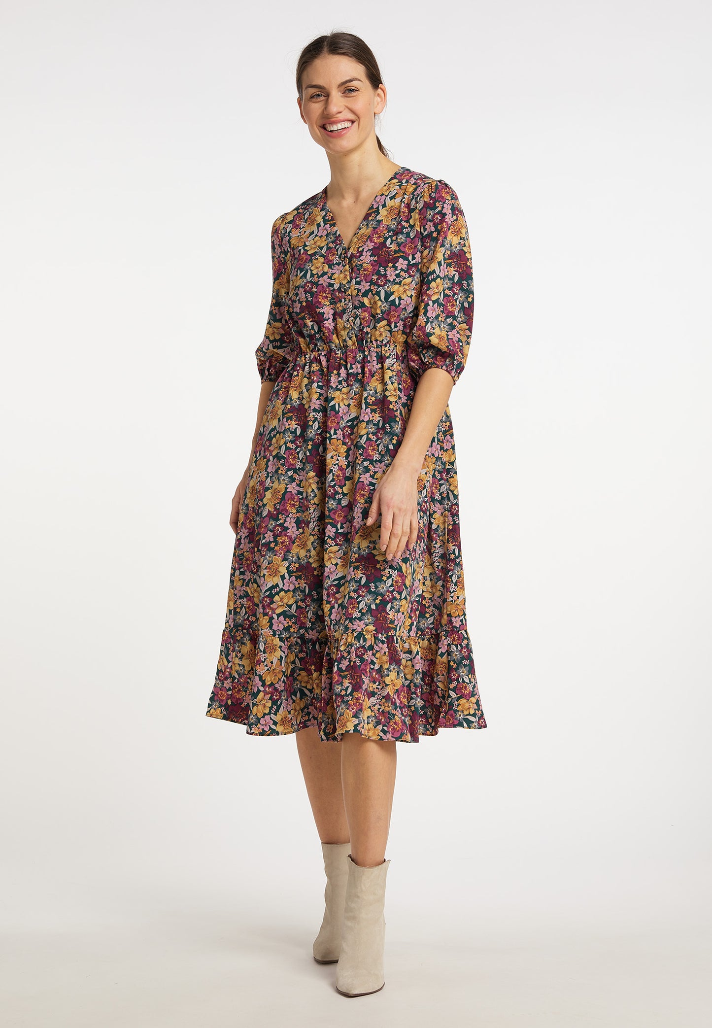 Albee Women's Floral Print Midi Dress
