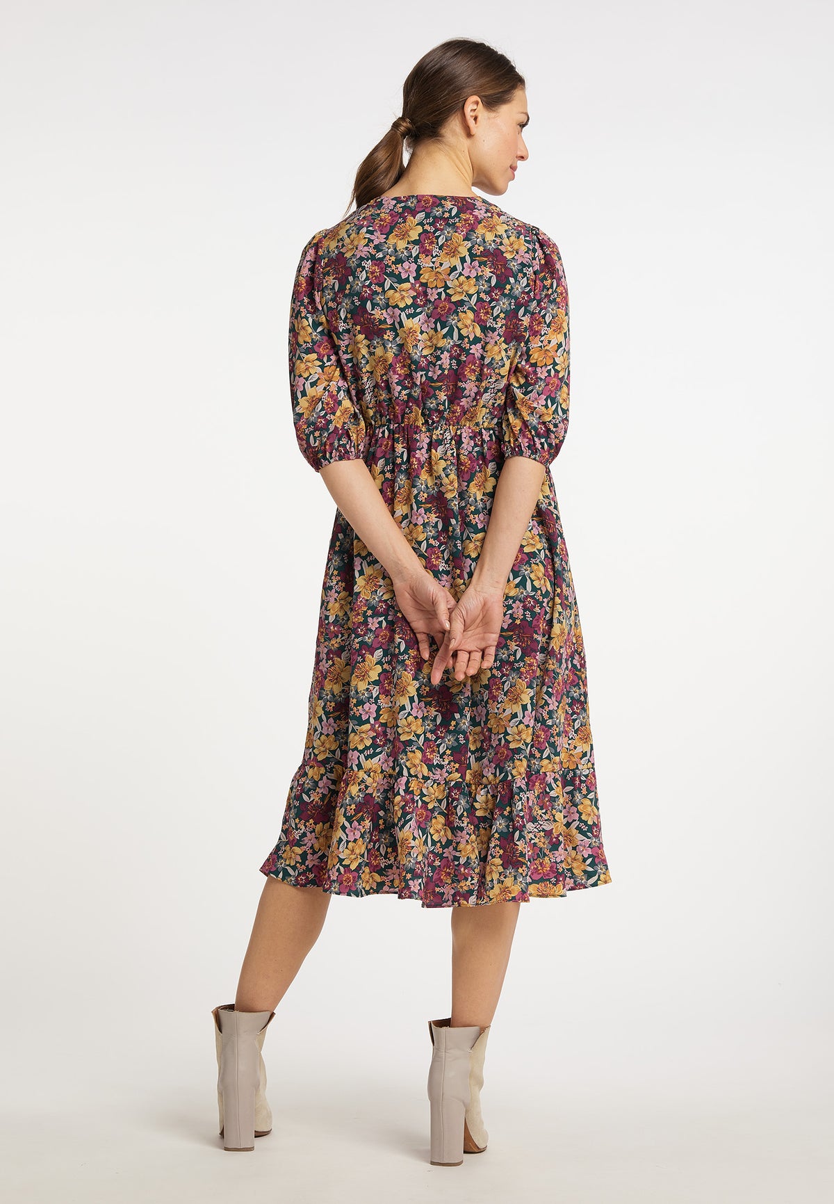 Jeona Women's Floral Print Midi Dress
