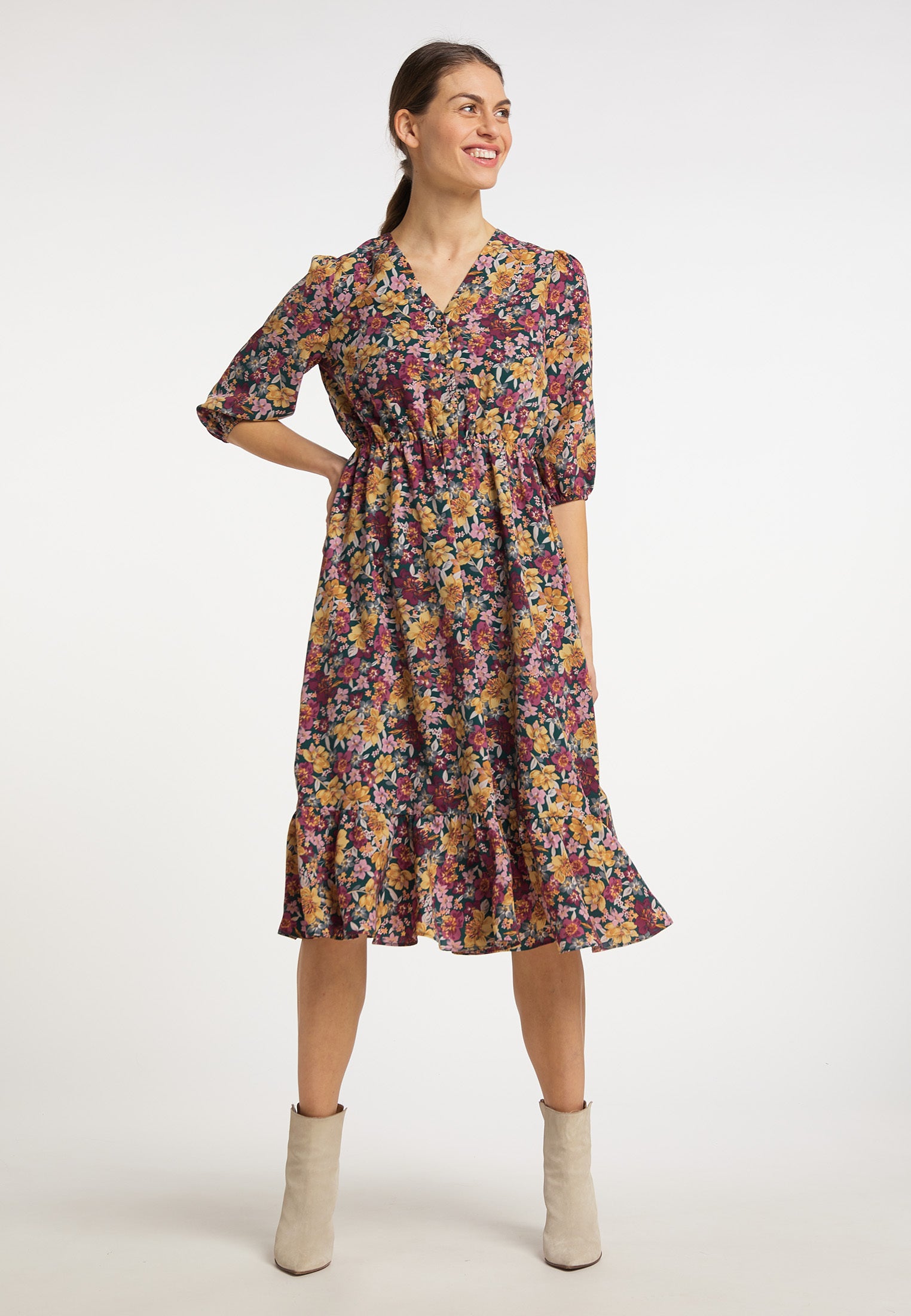 Albee Women's Floral Print Midi Dress