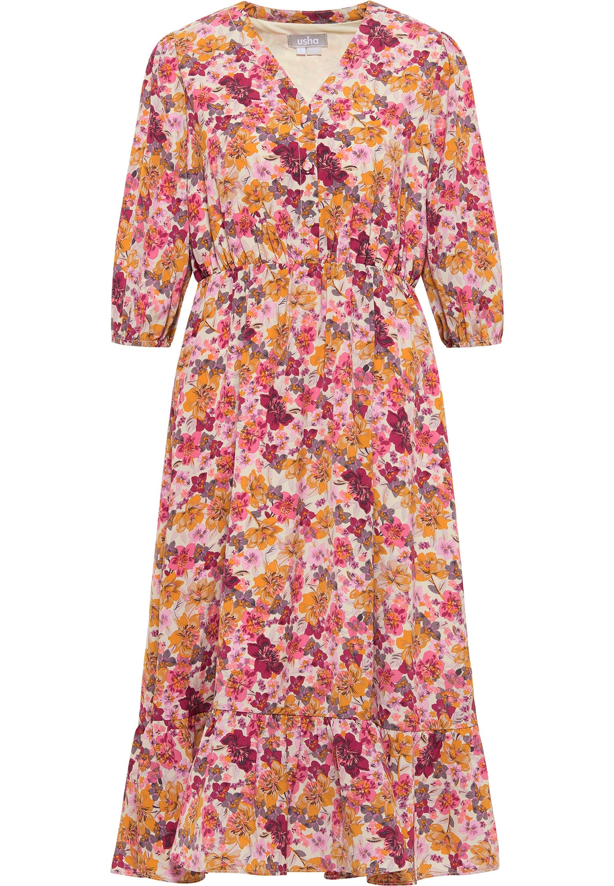Jeona Women's Floral Print Midi Dress