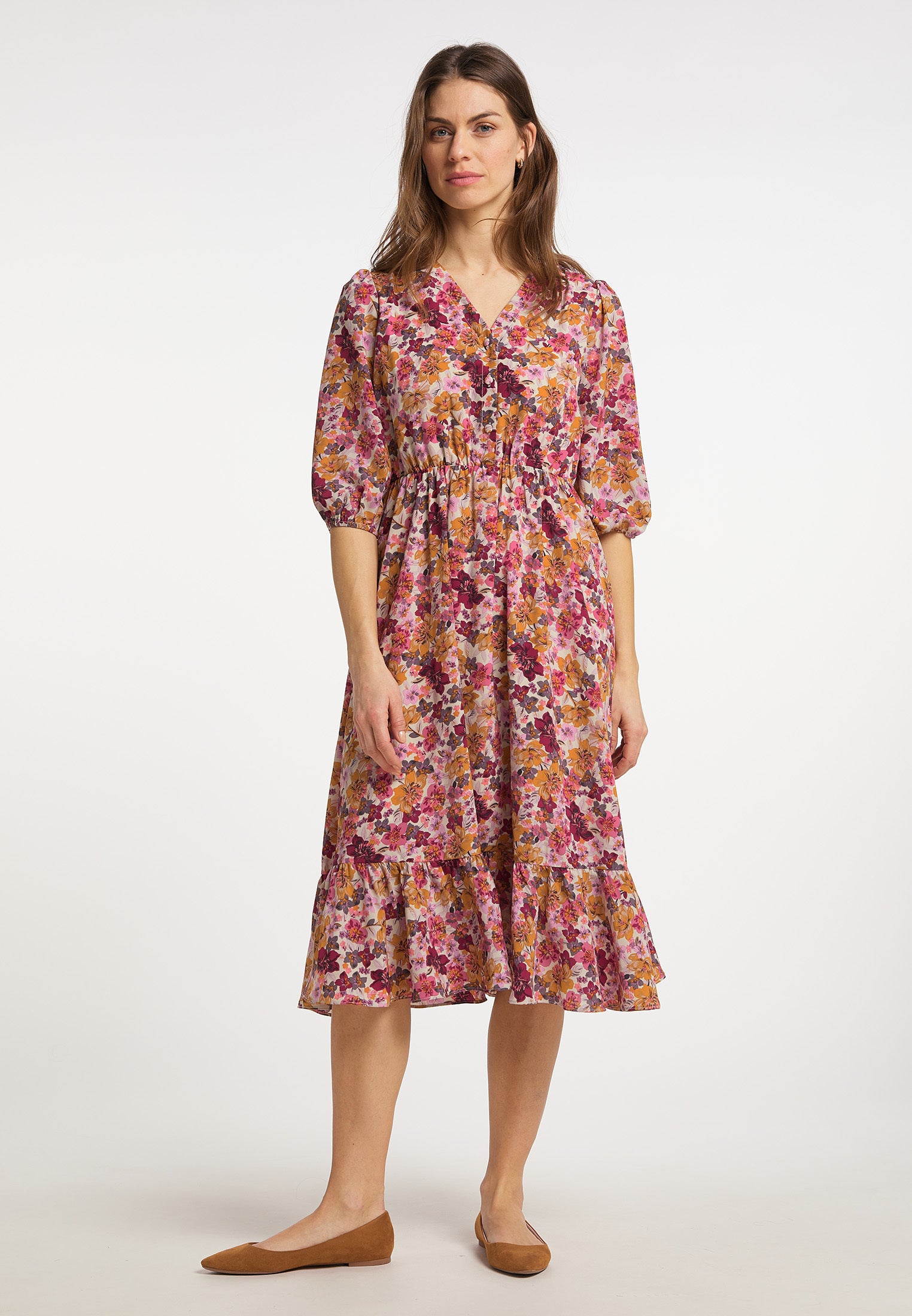 Albee Women's Floral Print Midi Dress