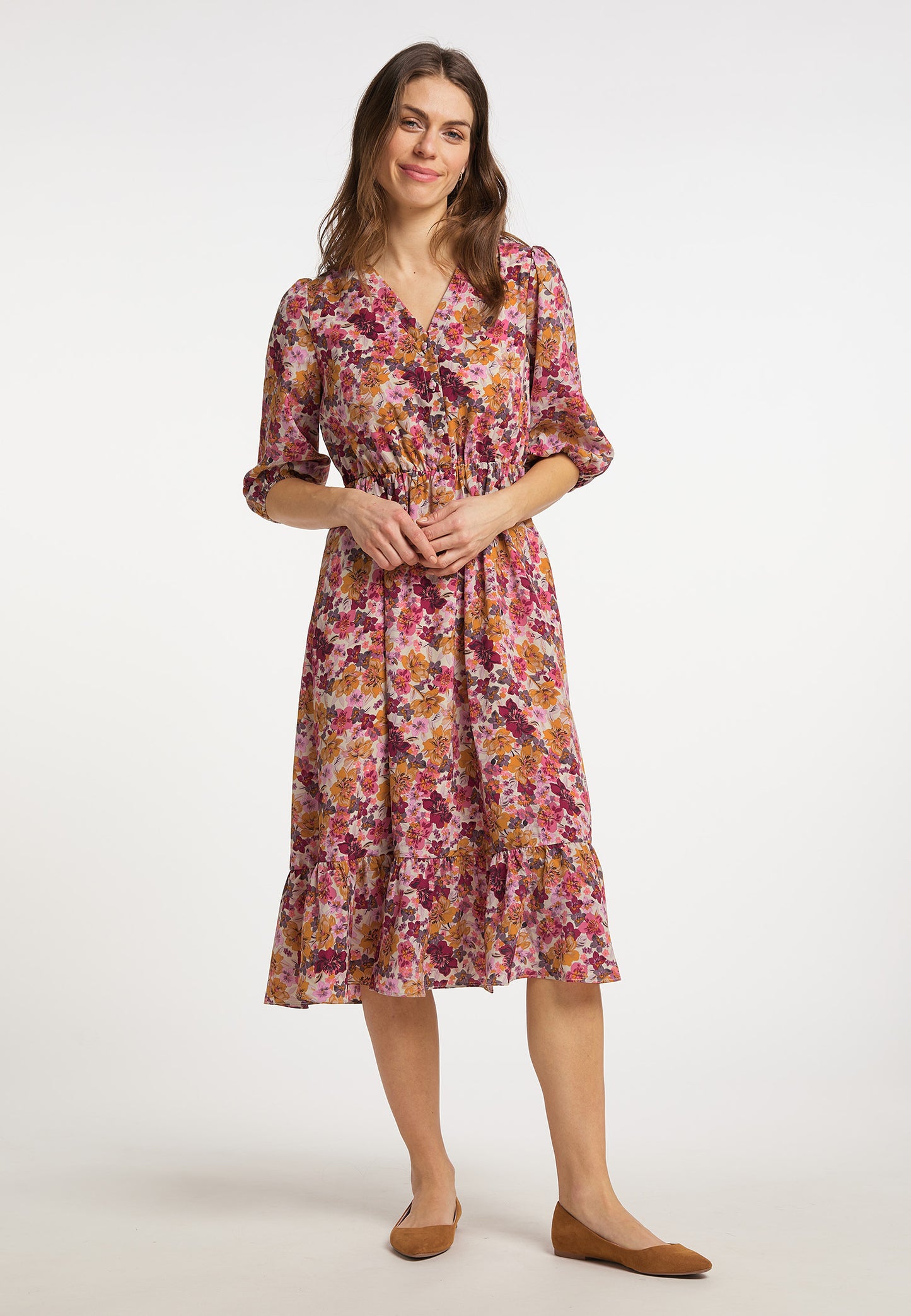 Albee Women's Floral Print Midi Dress