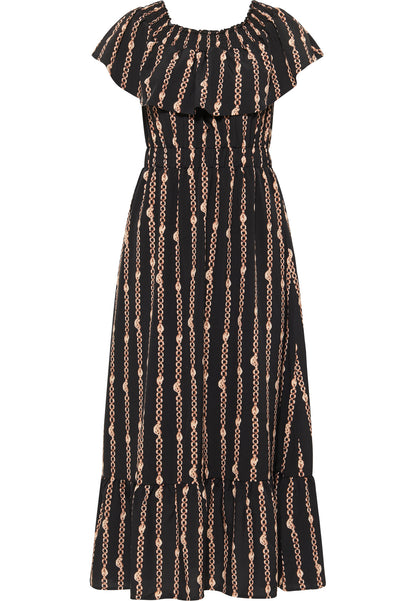 faina Maxikleid mit Allover-Print