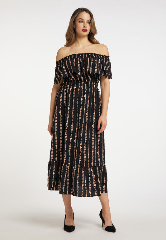 faina Maxikleid mit Allover-Print