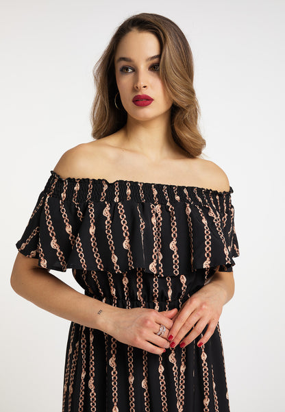 faina Maxikleid mit Allover-Print