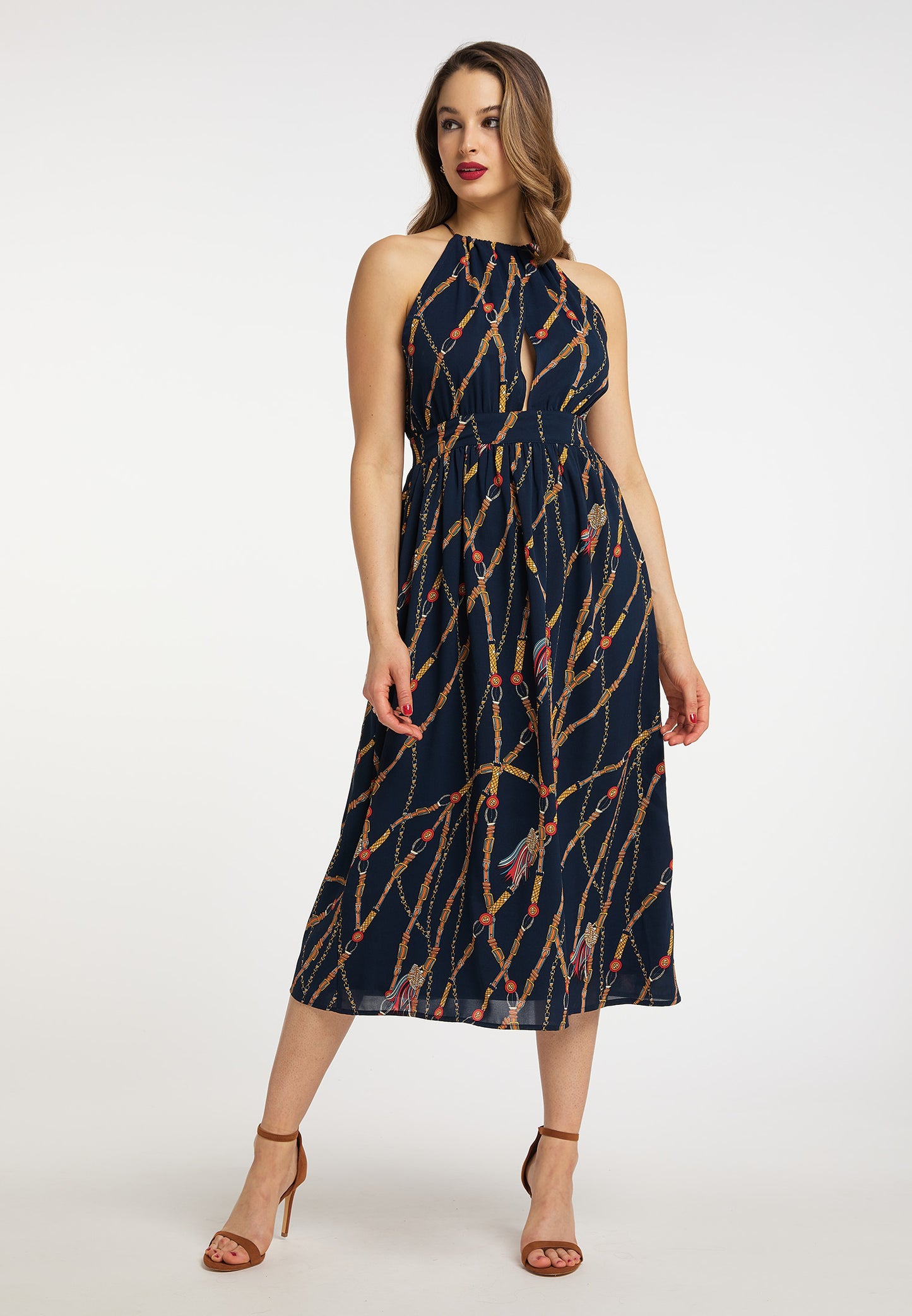 faina Elegantes Midikleid für Damen