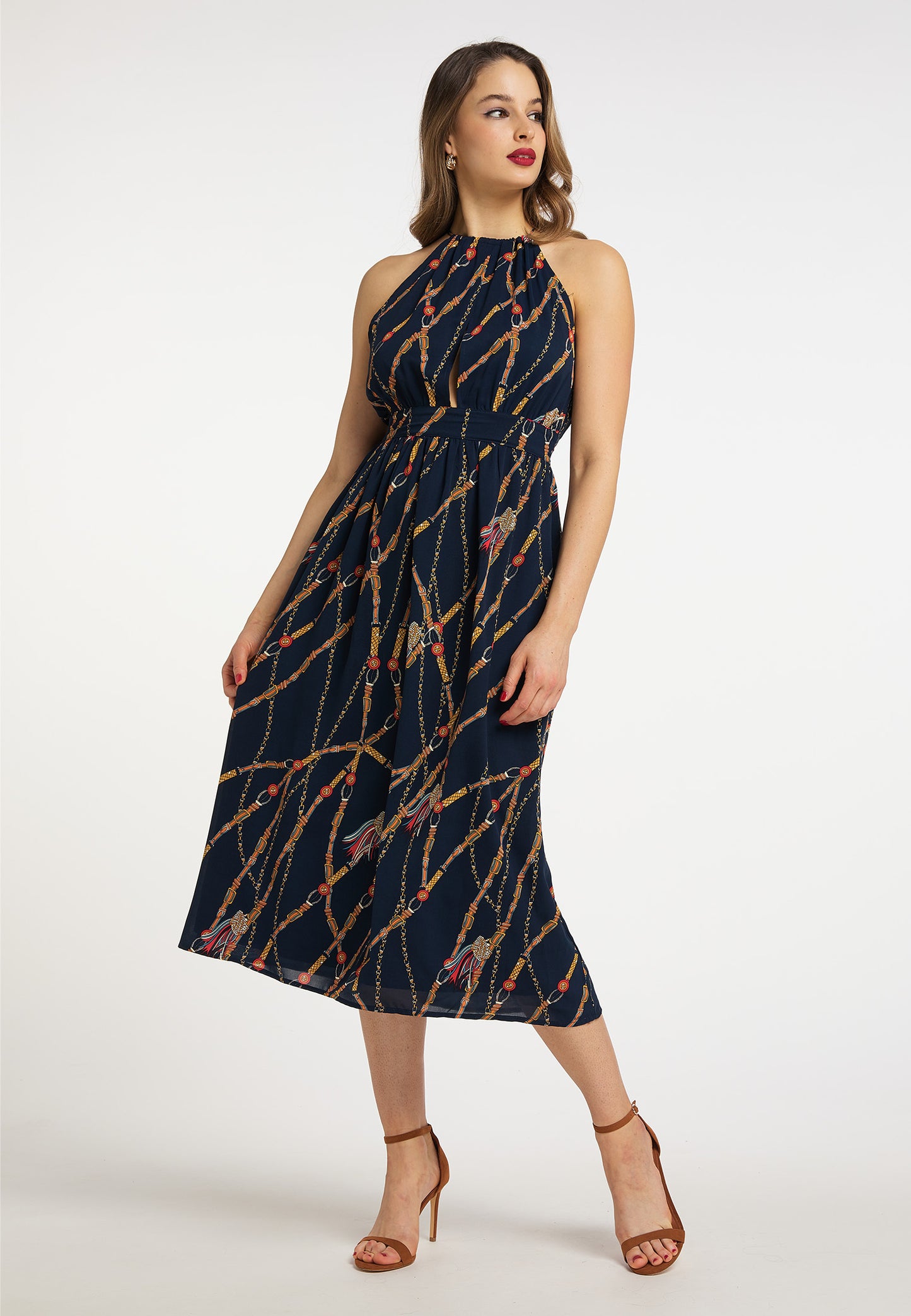 faina Elegantes Midikleid für Damen