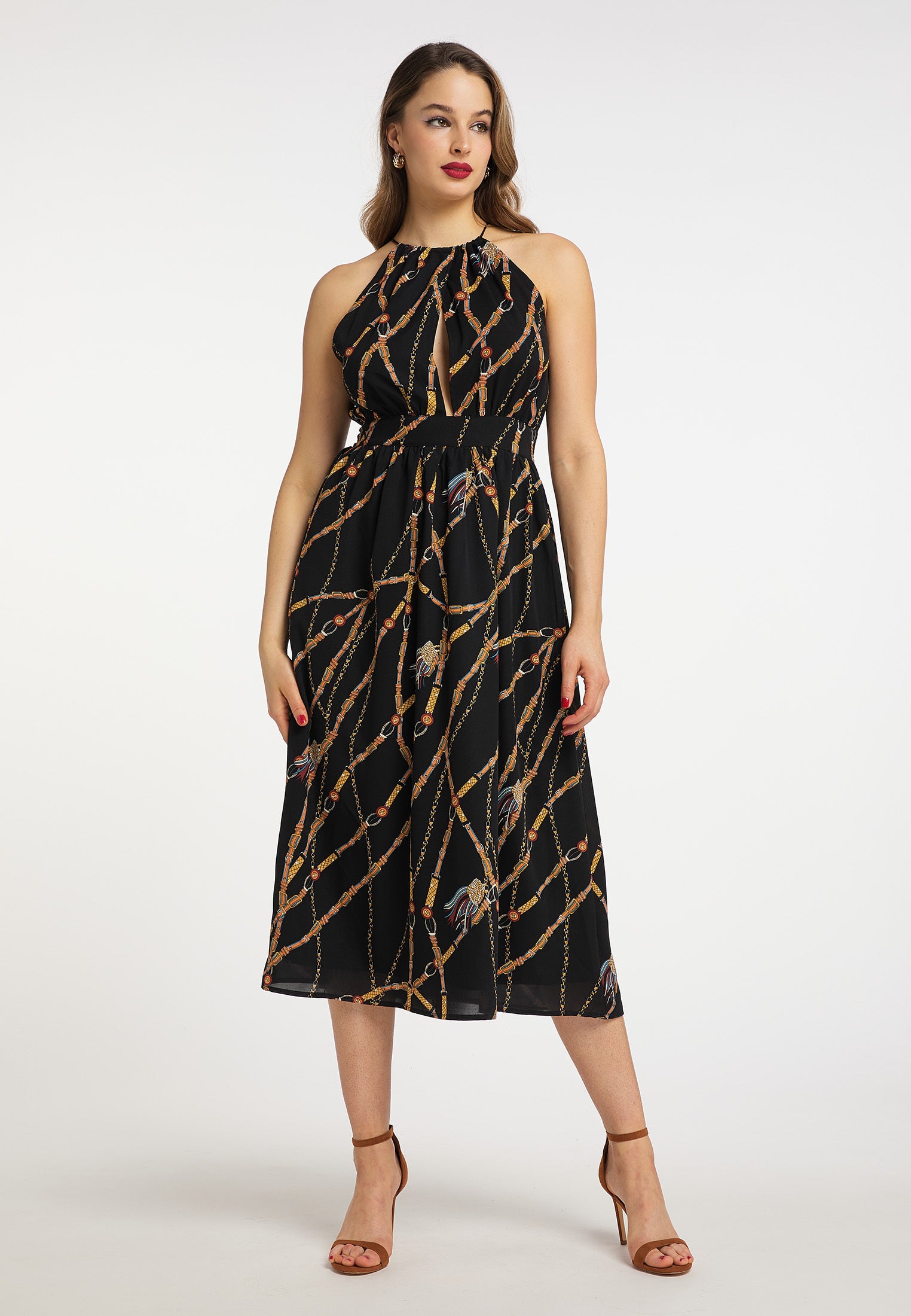 faina Elegantes Midikleid für Damen