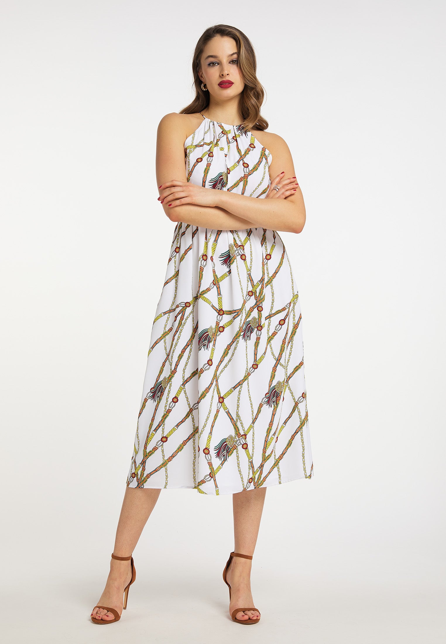 faina Elegantes Midikleid für Damen