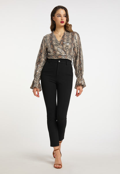 faina Wickelbluse mit Pailletten