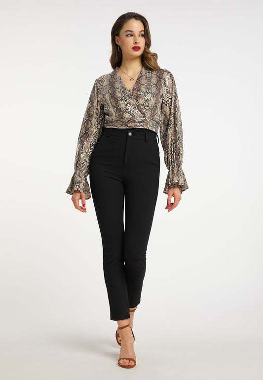 faina Wickelbluse mit Pailletten