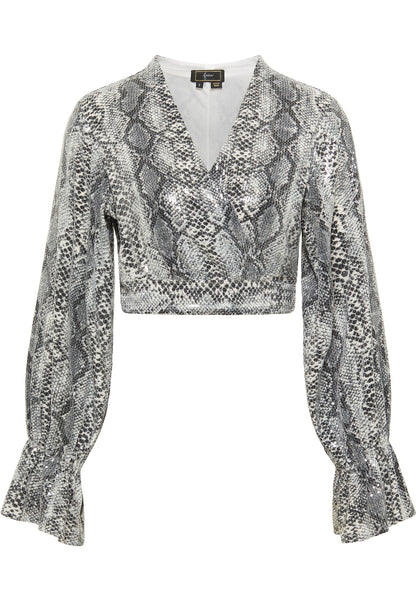 faina Wickelbluse mit Pailletten