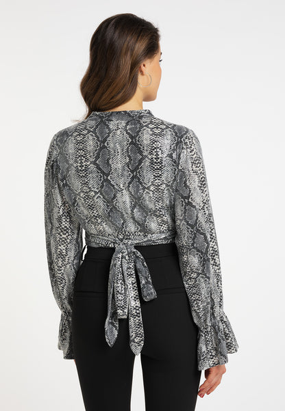 faina Wickelbluse mit Pailletten