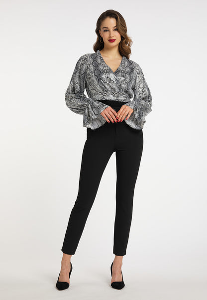 faina Wickelbluse mit Pailletten