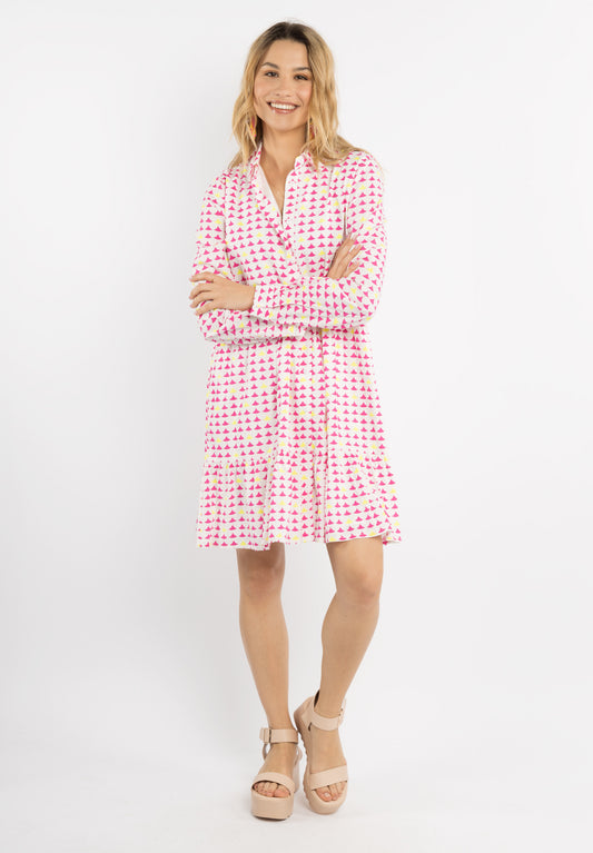 IZIA Damen Midikleid mit Druck