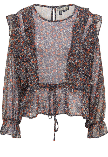 DreiMaster Vintage Damen Bluse mit langen Ärmeln