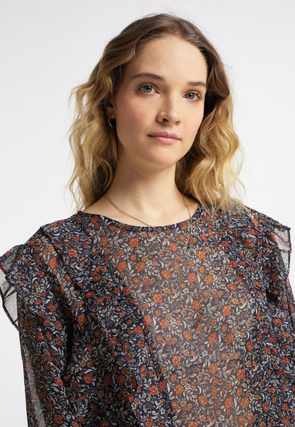 DreiMaster Vintage Damen Bluse mit langen Ärmeln