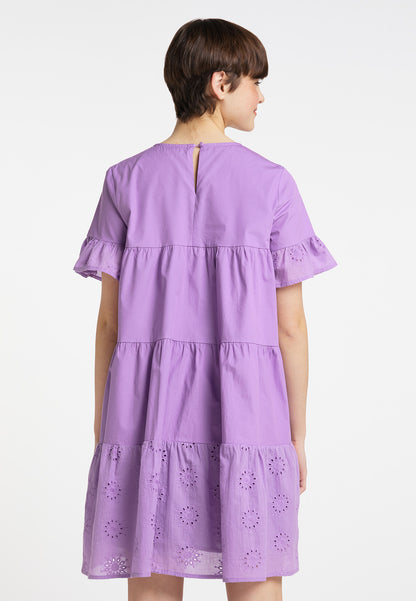myMo Damen-Kleid mit �sen-Spitze