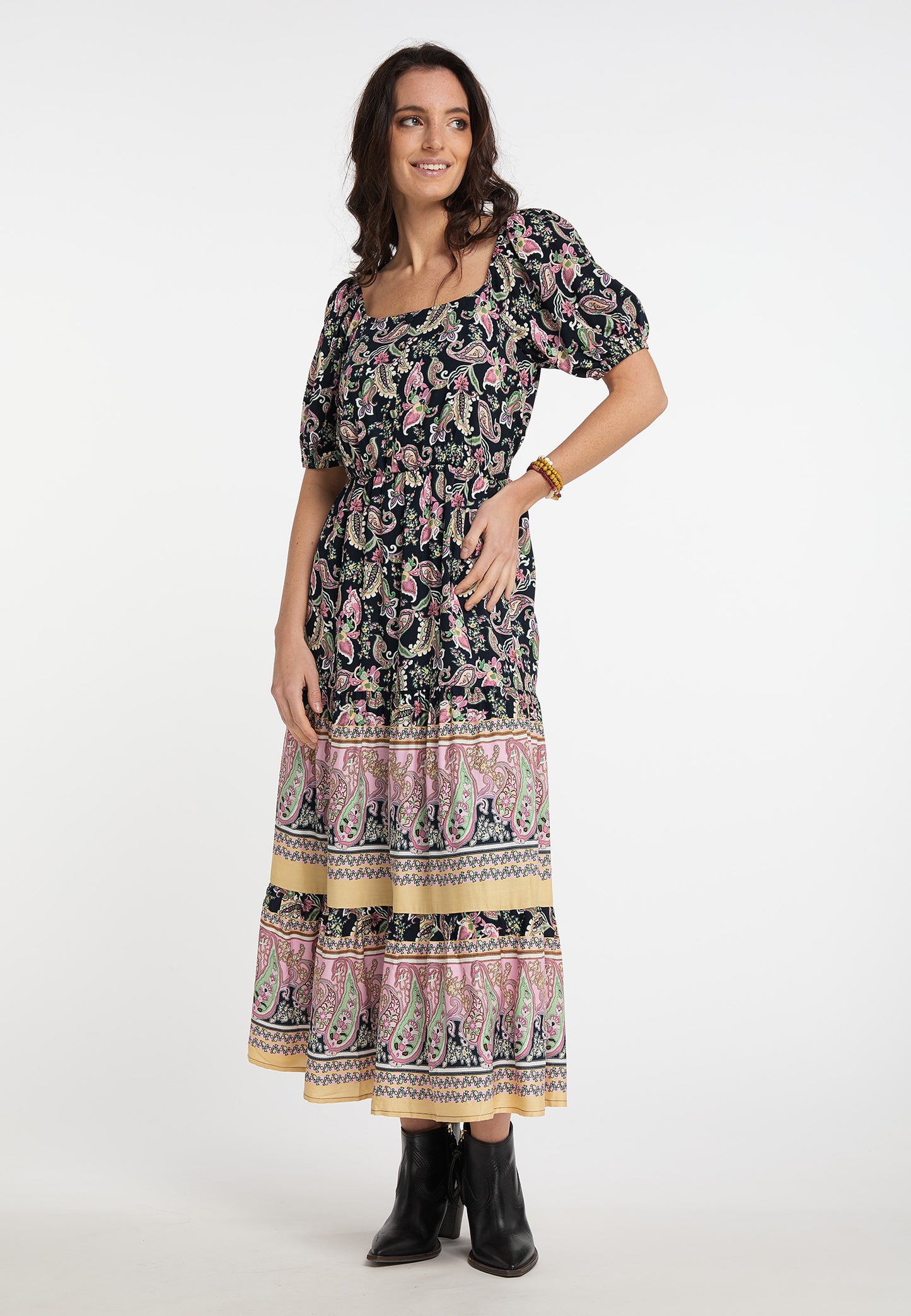 Virita Women's Paisley Print Midi Dress