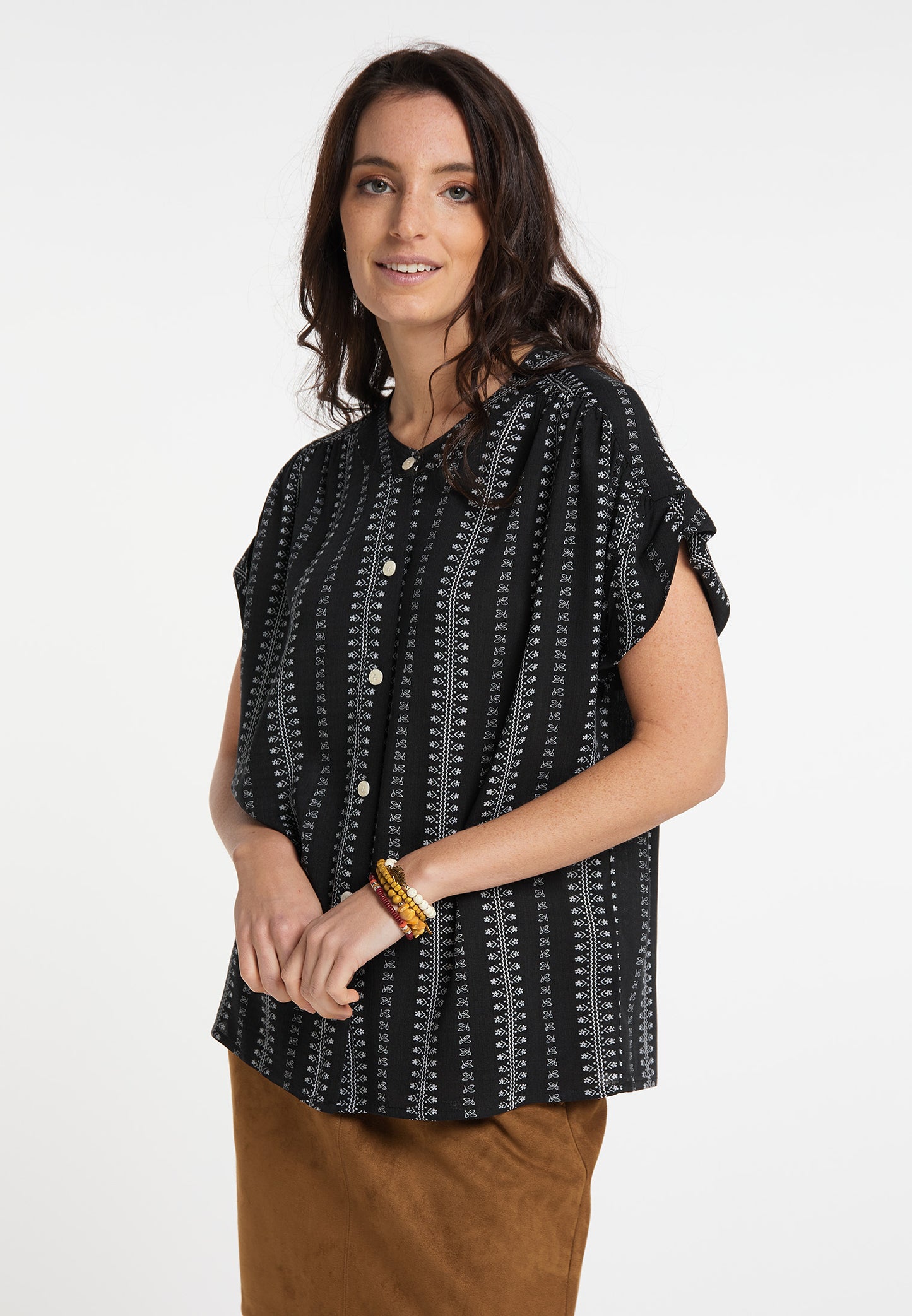 Merro Women's Short Sleeve Blouse