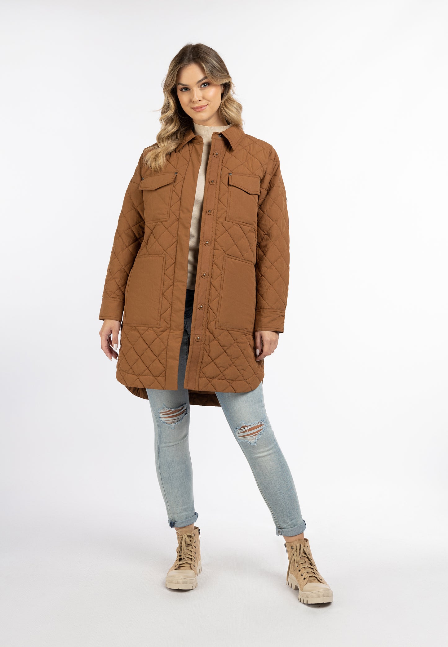 DreiMaster Vintage Damen Cotton Jacket mit leichter Wattierung