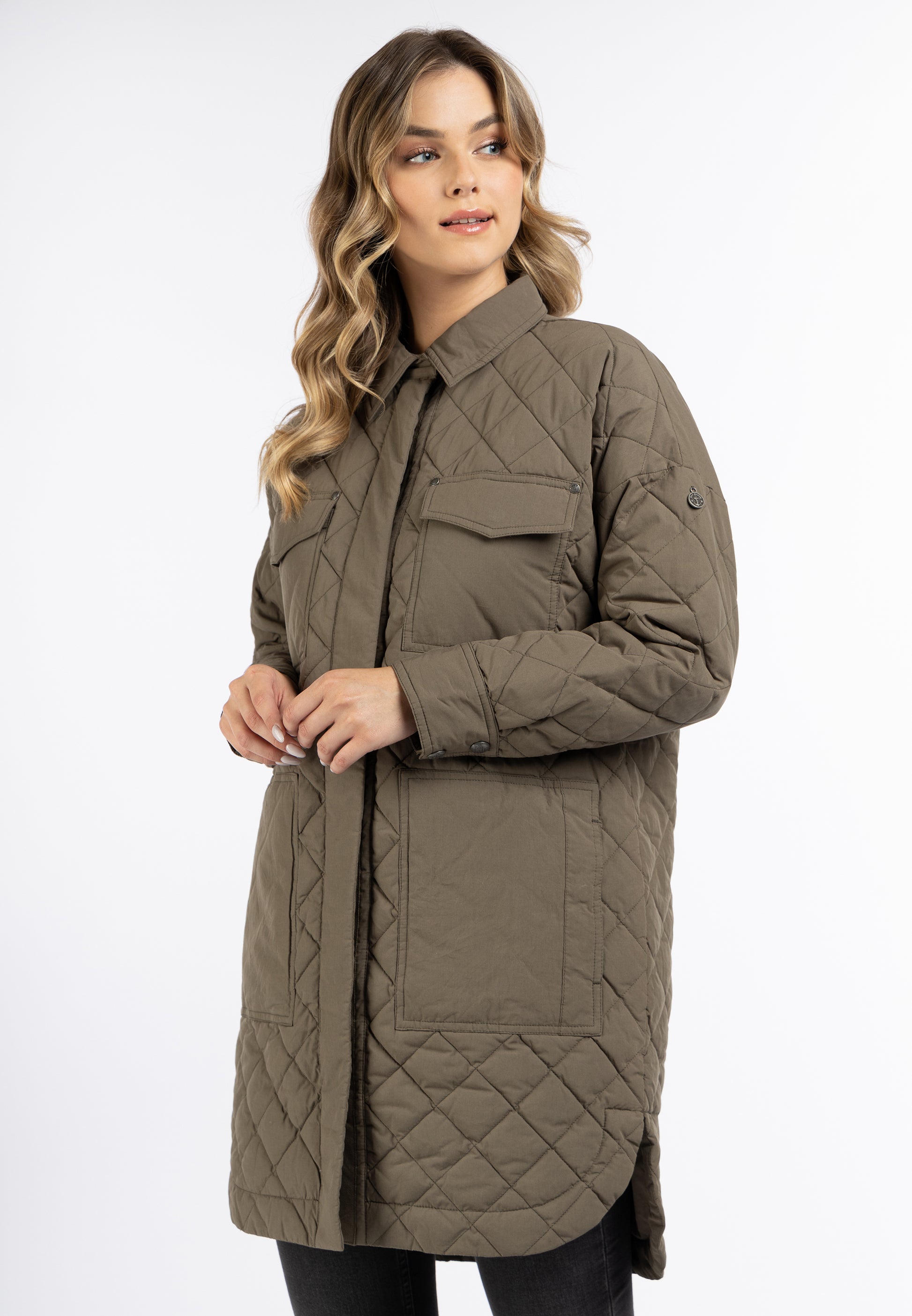 DreiMaster Vintage Damen Cotton Jacket mit leichter Wattierung