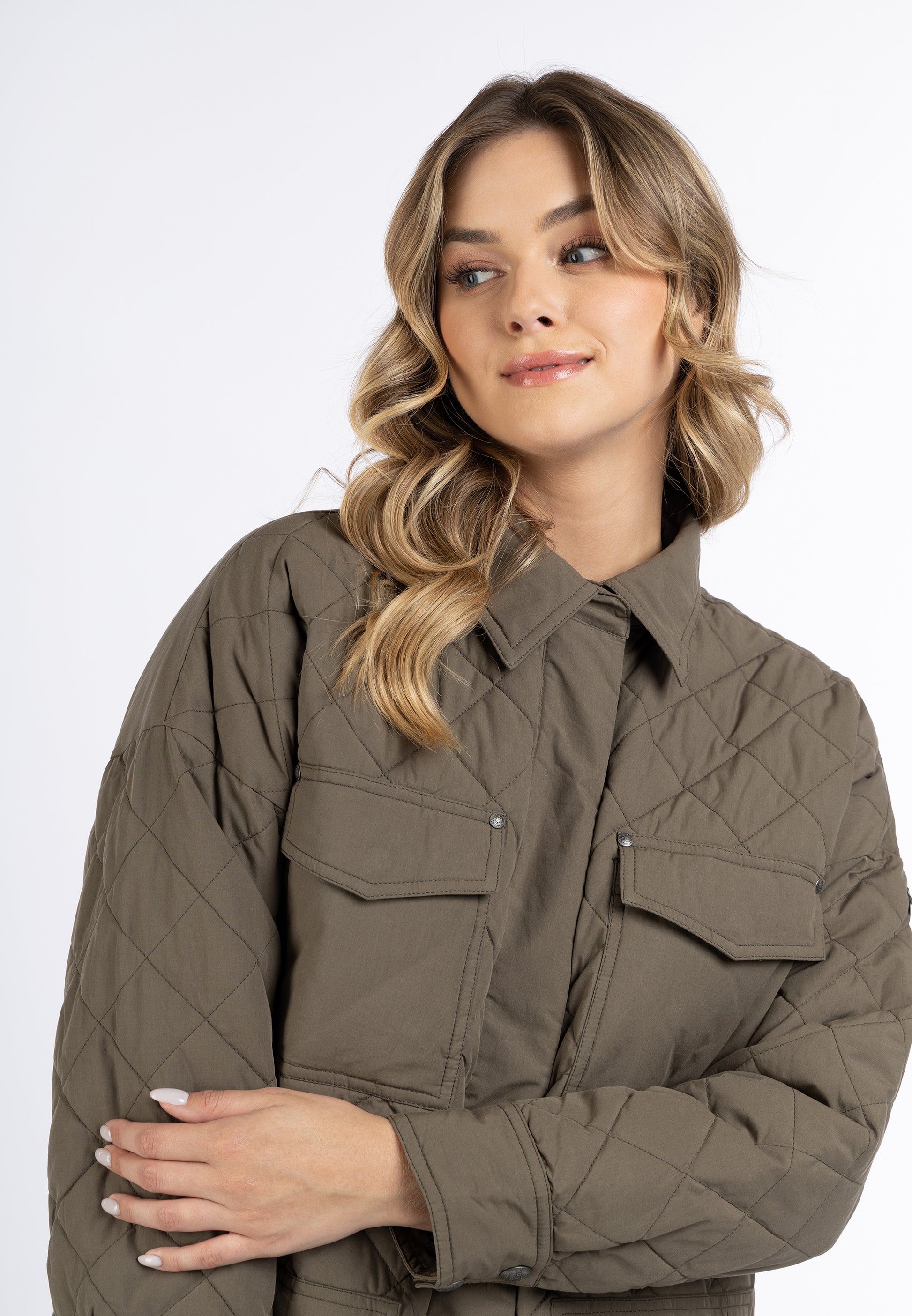 DreiMaster Vintage Damen Cotton Jacket mit leichter Wattierung