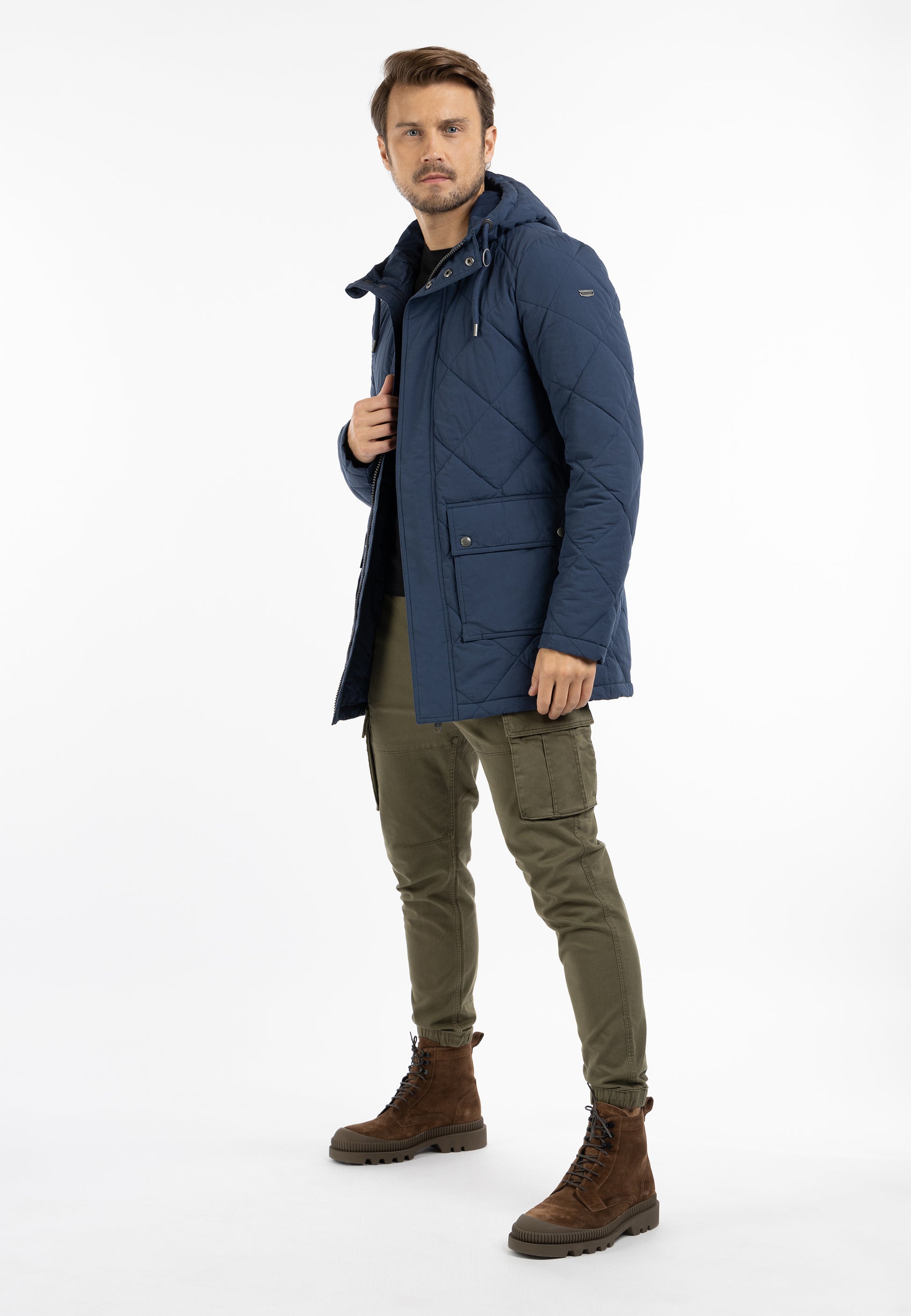 DreiMaster Vintage Herren Übergangsjacke mit leichter Wattierung