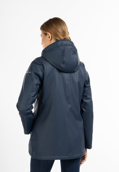 DreiMaster Maritim Damen-Regenjacke mit Kunstfell-Futter