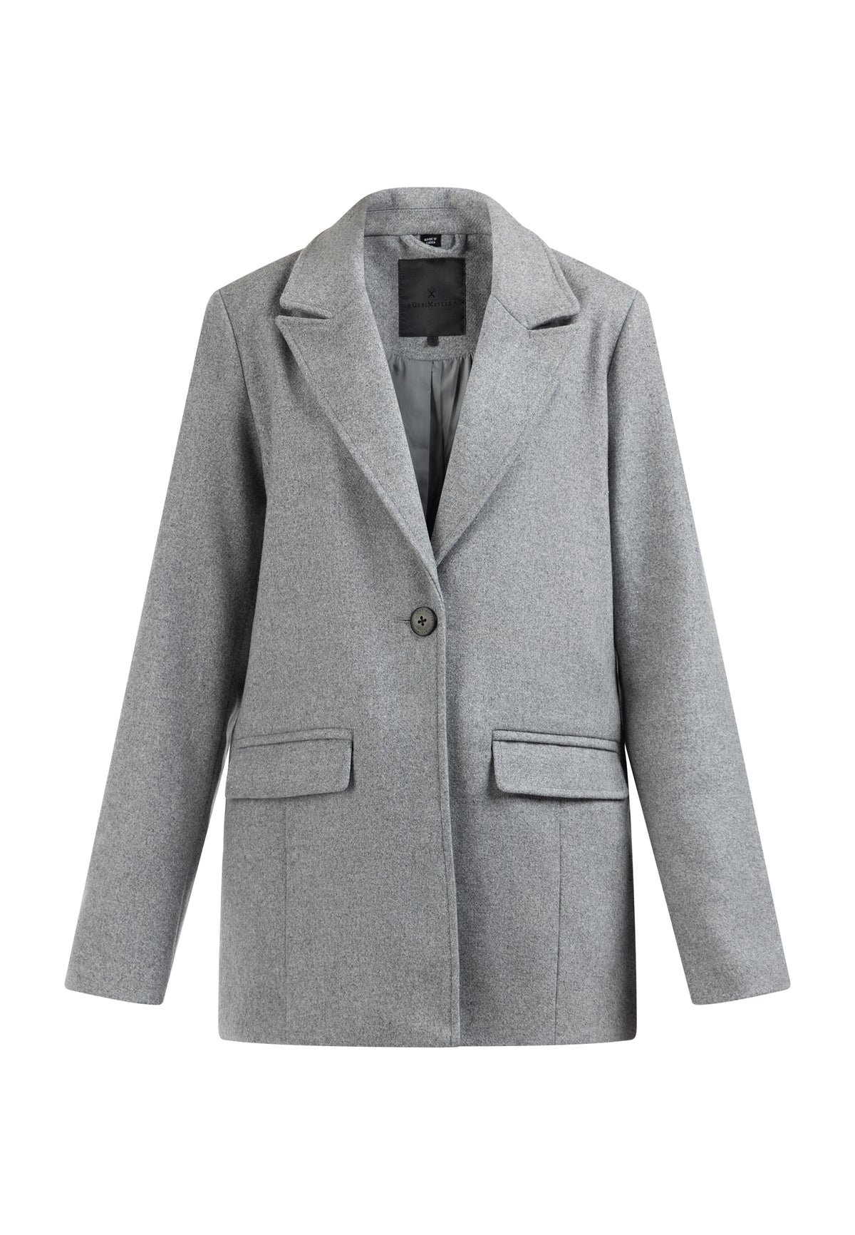 DreiMaster Klassik Damen Langer Blazer aus Wollmischung
