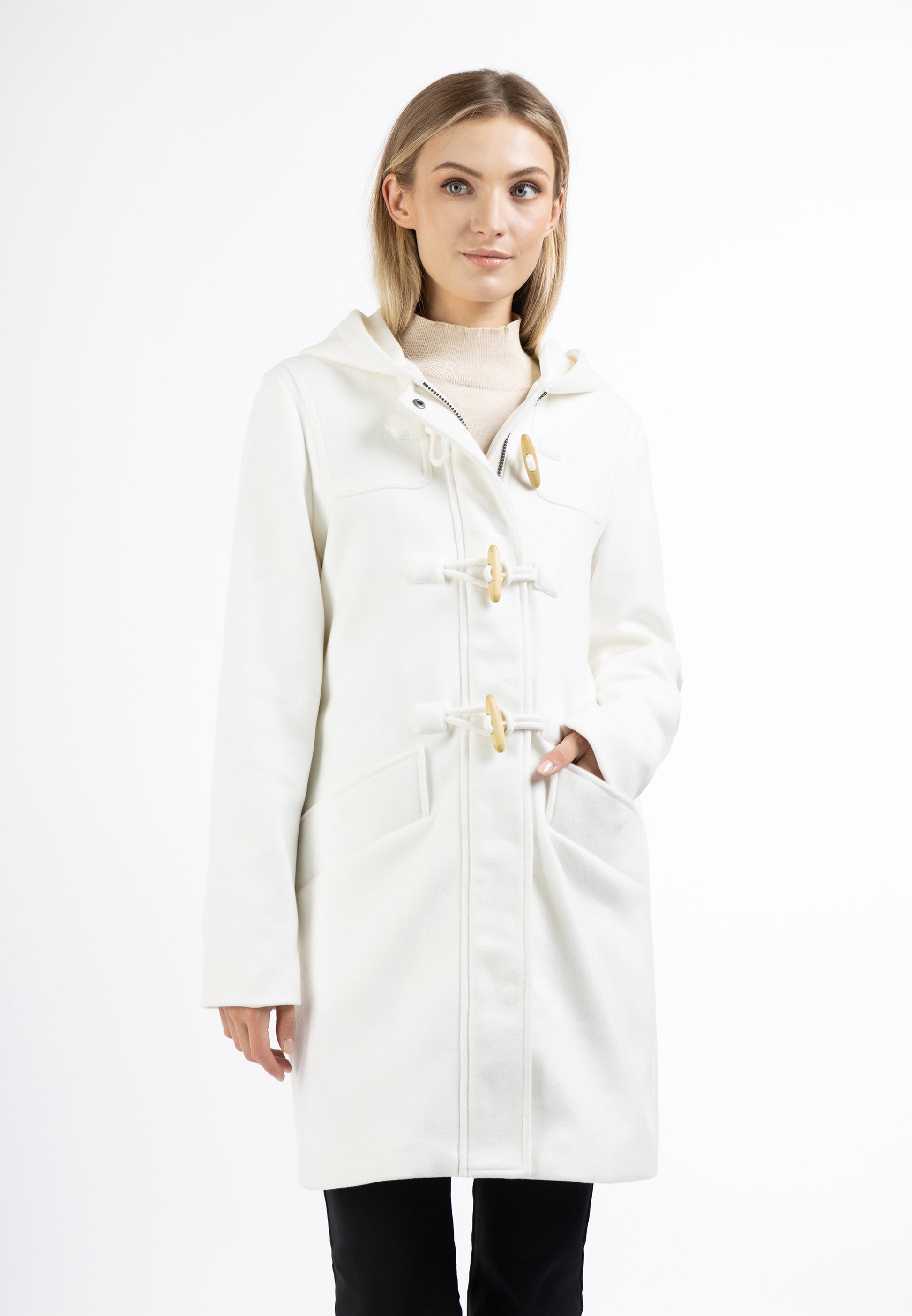 DreiMaster Klassik Damen Wollmischung Duffle Coat