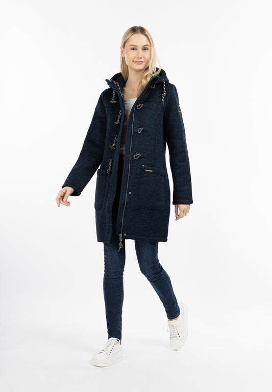 Schmuddelwedda Women's Knit-fleece Duffle Coat