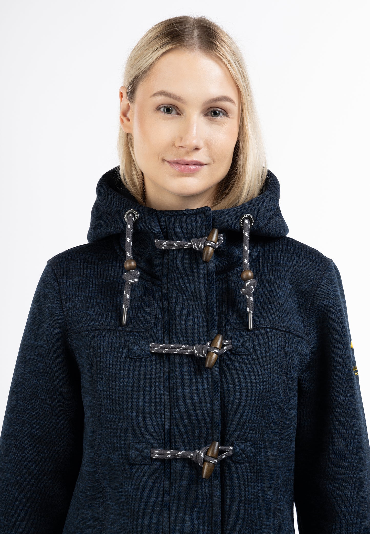 Schmuddelwedda Damen Strickfleece Dufflemantel
