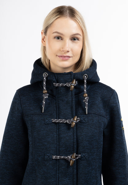 Schmuddelwedda Damen Strickfleece Dufflemantel