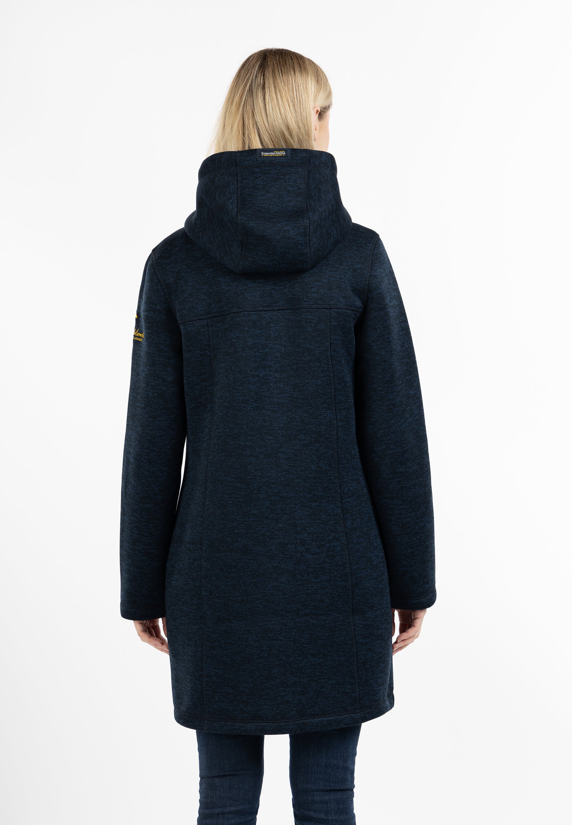 Schmuddelwedda Damen Strickfleece Dufflemantel