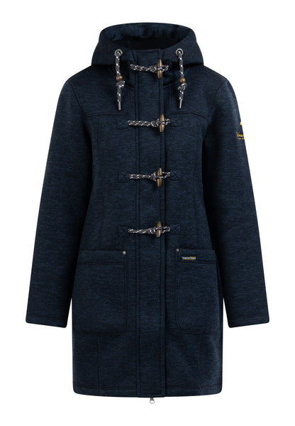 Schmuddelwedda Damen Strickfleece Dufflemantel