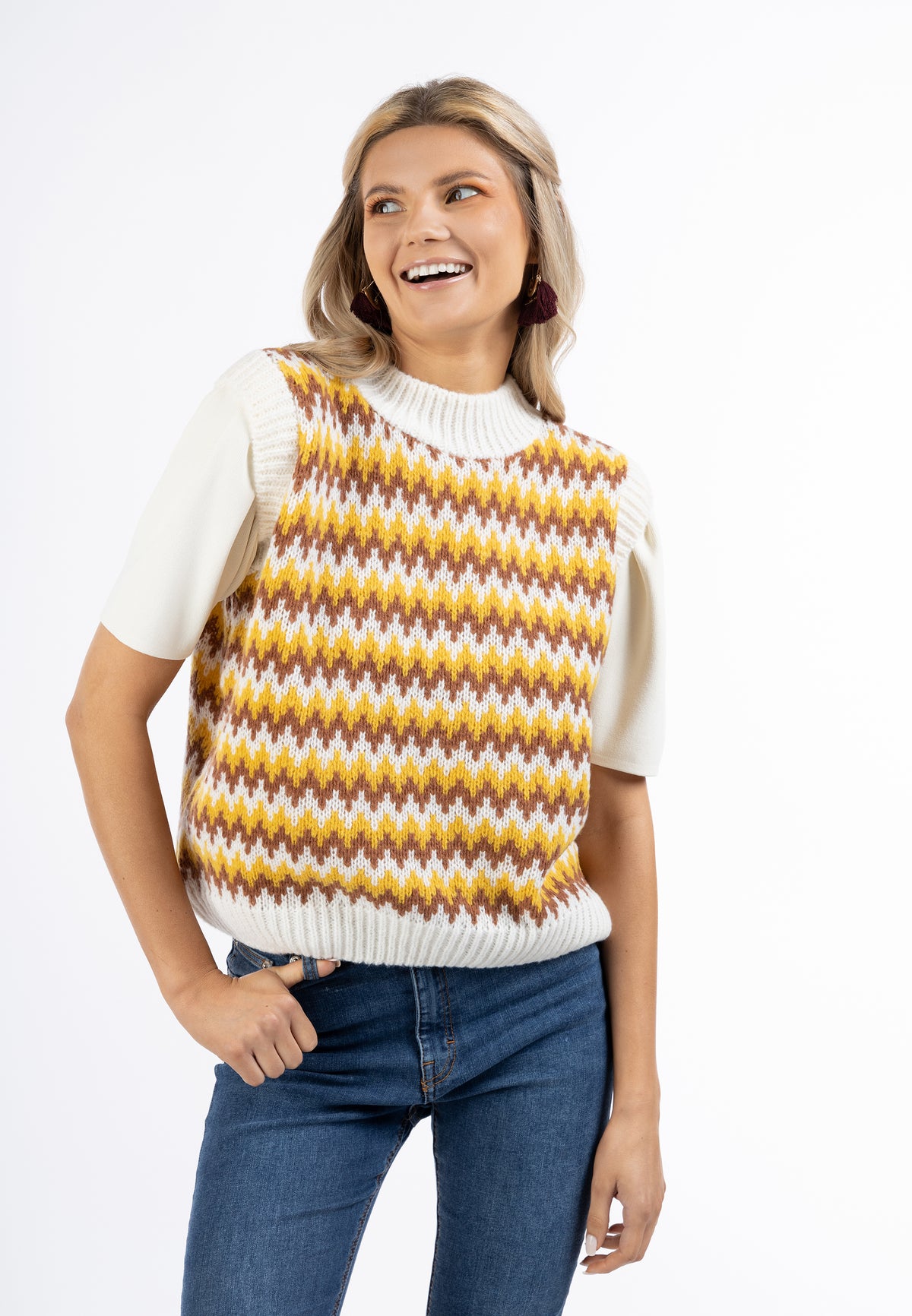 Basuto Women's Knit Sweater Vest