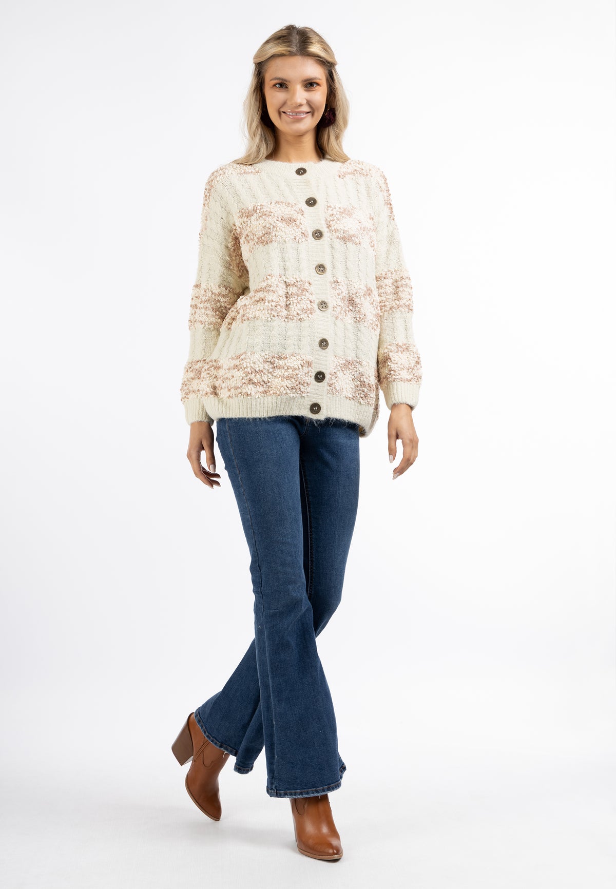 Esha Women's Cardigan With Button