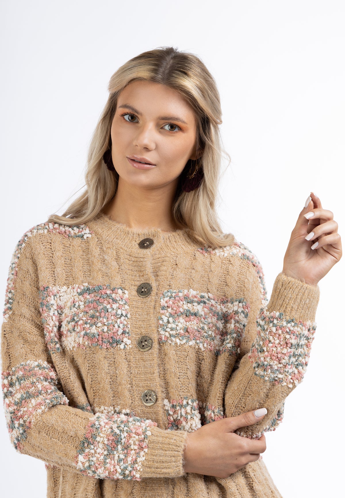 Esha Women's Cardigan With Button