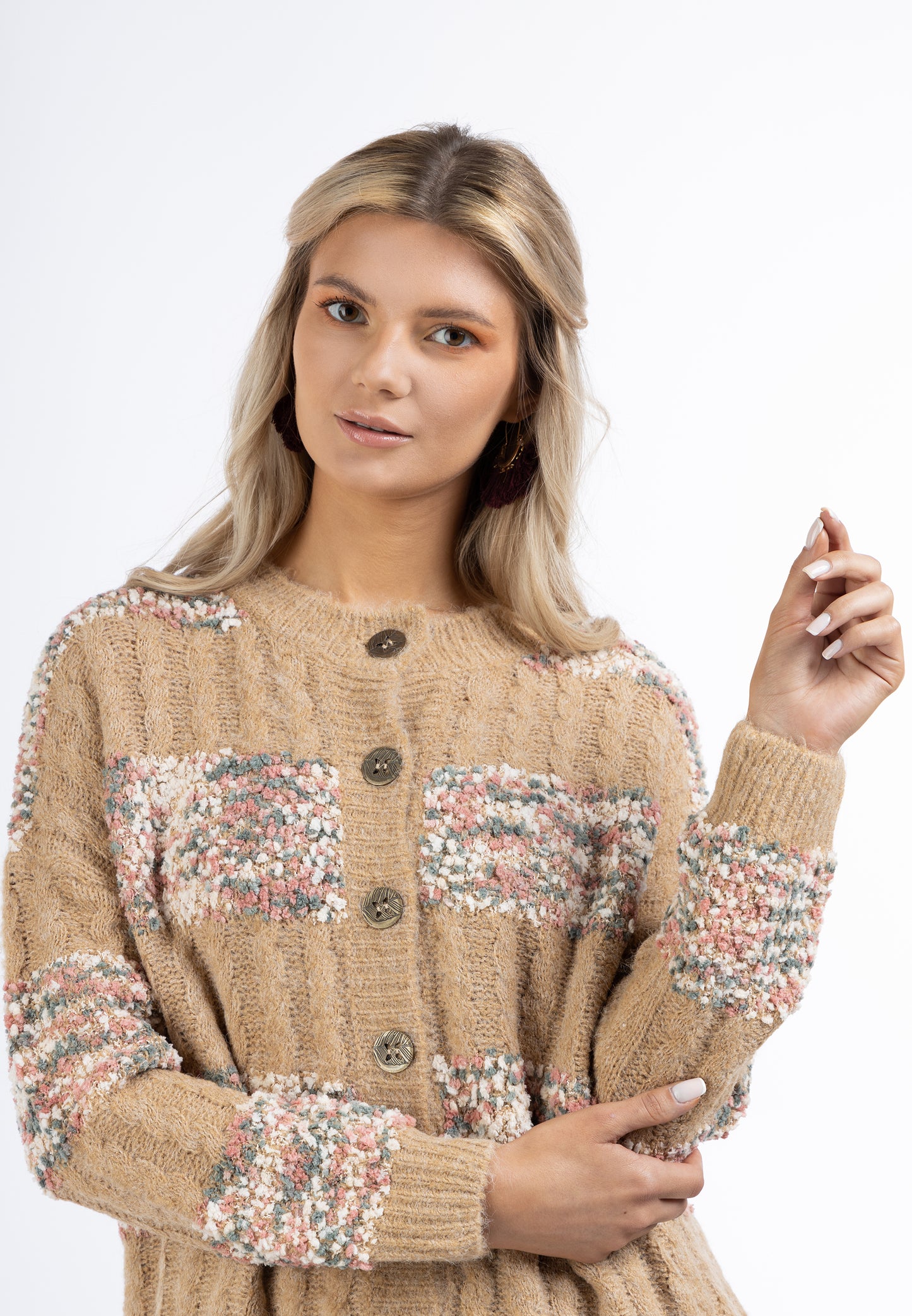 Alzou Women's Cardigan With Button
