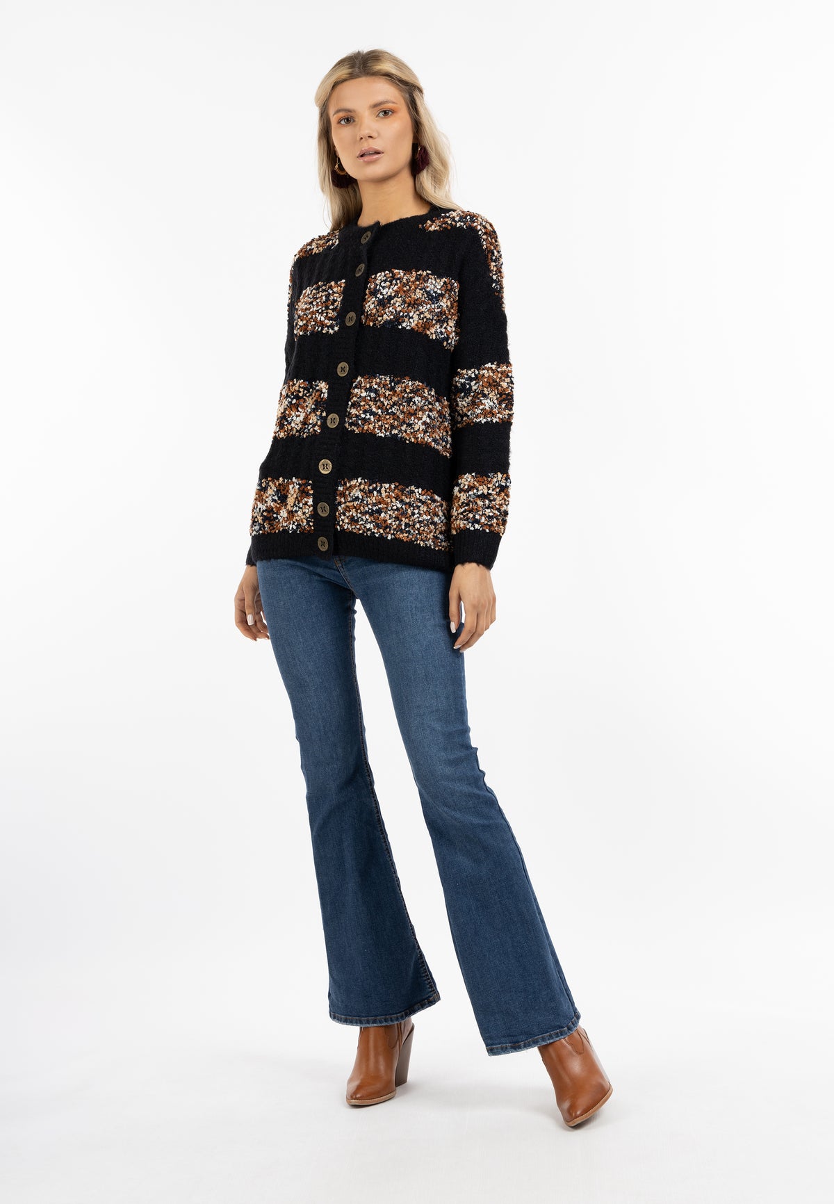 Esha Women's Cardigan With Button