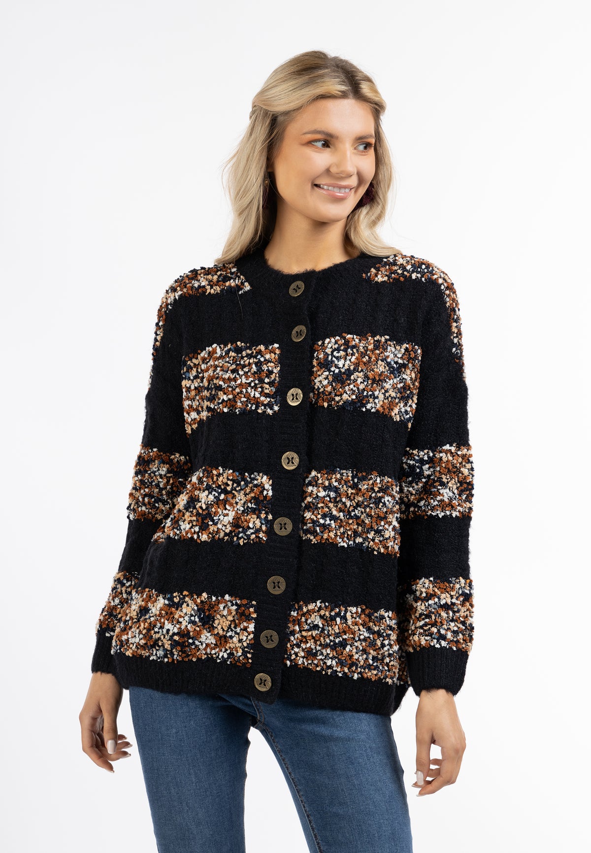 Esha Women's Cardigan With Button