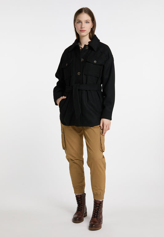 DreiMaster Vintage Damen Transitional Jacket aus einer Wollmischung