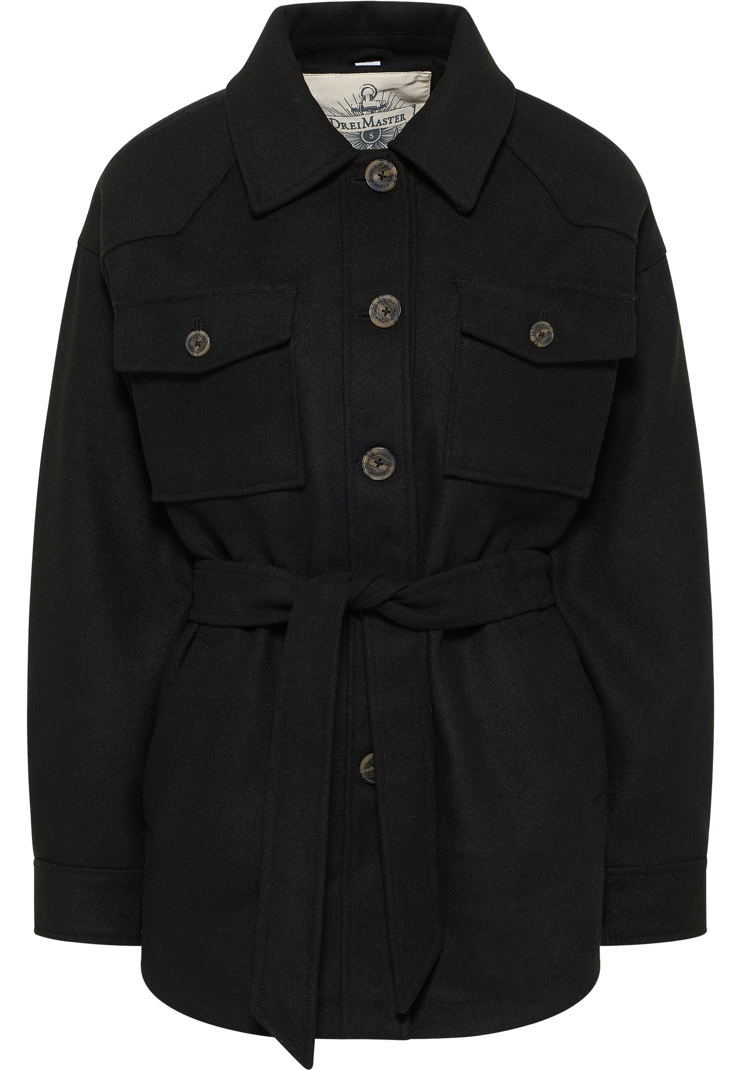 DreiMaster Vintage Damen Transitional Jacket aus einer Wollmischung