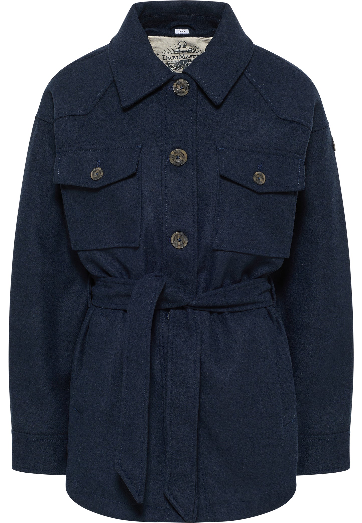 DreiMaster Vintage Damen Transitional Jacket aus einer Wollmischung
