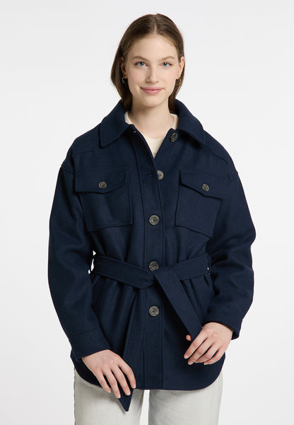 DreiMaster Vintage Damen Transitional Jacket aus einer Wollmischung