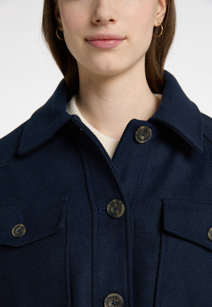 DreiMaster Vintage Damen Transitional Jacket aus einer Wollmischung