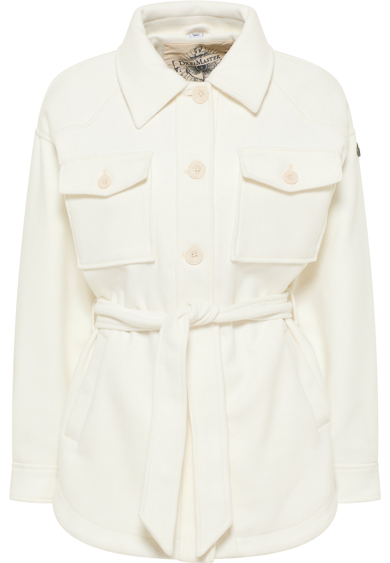 Dreimaster vintage Women's Transitional Jacket Made From A Wool Blend